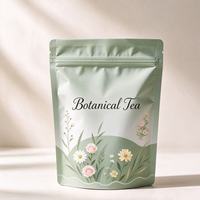 Sachet Doypack Barrière Hermétique Qualité Alimentaire Personnalisé Imprimé pour Thé en Fleurs, Emballage Ziplock Anti-Humidité OEM ODM pour Vente au Détail