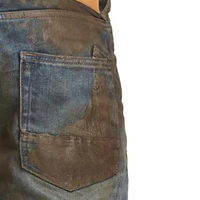 Nouveau Jean Droit en Denim de Marque 2025 pour Homme, Effet Peinture et Éclaboussures
