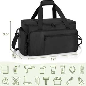 Sac de Coiffeur Grande Capacité avec Diviseurs Ajustables pour Organiser les Tondeuses, les Fournitures et Divers Outils de Coiffure - Product Image 2