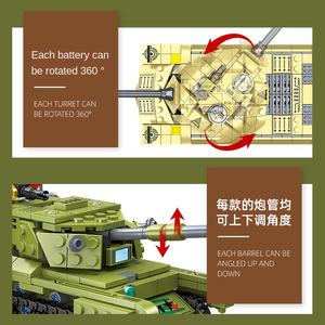 Jie Star 61118 Blocchi da Costruzione Chenghai, Vendita all'Ingrosso, Nuovi Giocattoli Militari, Modello di Carro Armato IS-3 Fai-da-Te, Ornamenti in Plastica - Product Image 4