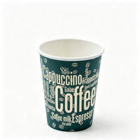Gobelet à café en kraft imperméable à paroi simple, compostable, recyclable, avec logo personnalisé, motif personnalisé, taille personnalisée, gobelet en papier écologique pour boissons