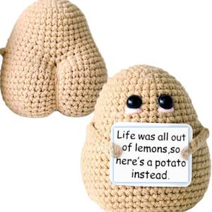 Amigurumi positivo uncinetto uncinetto supporto emotivo <span class=keywords><strong>regalo</strong></span> portachiavi simpatico animale <span class=keywords><strong>regalo</strong></span> <span class=keywords><strong>regalo</strong></span> di <span class=keywords><strong>natale</strong></span> decorazione da scrivania - Product Image 5