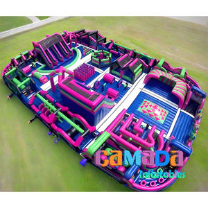 Centro de Entretenimiento Familiar, Gran Parque de Juegos Inflable con Tobogán, Castillo y Piscina de Pelotas, Parque Conceptual Inflable para Niños Pequeños - Product Image 3