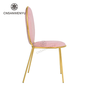 Chaise <span class=keywords><strong>en</strong></span> acier inoxydable doré pour événements et mariages |   Chaises de banquet empilables de luxe <span class=keywords><strong>en</strong></span> métal Sillas De Boda - Product Image 4