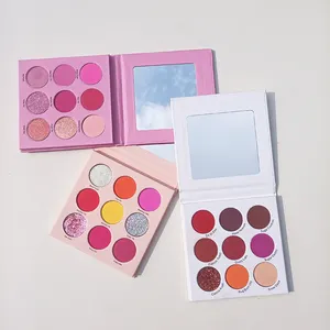 Wholesale Cardboard Eyeshadow Palette Private Label High Pigment Custom Eye Shadow Palette