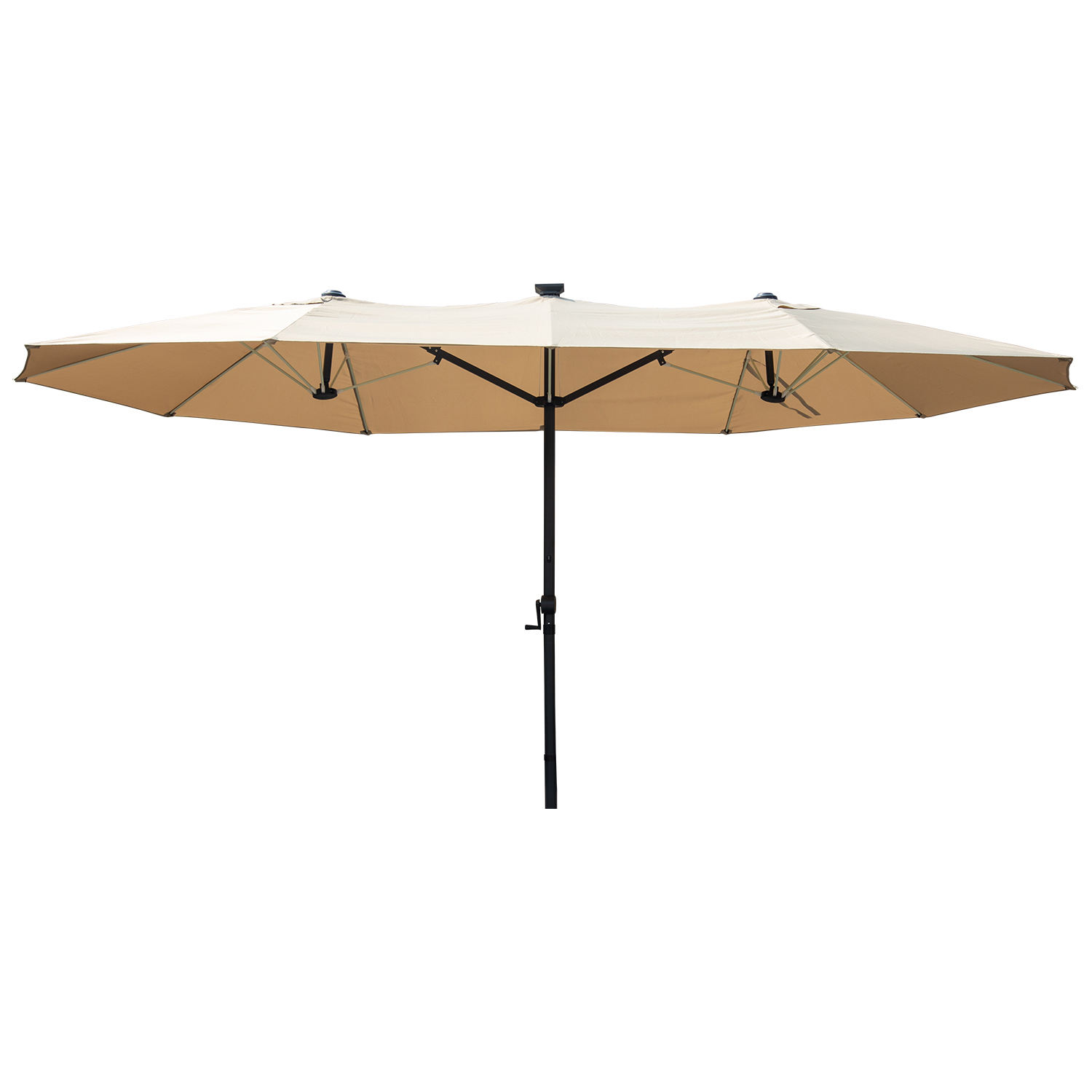 Parapluie à trois têtes avec perle LED