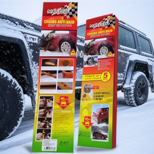 Chaînes antidérapantes taille S, 5 pièces, installation facile pour voiture, camion, utilisation hivernale - Product Image 3