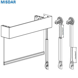 Rideau enrouleur sur mesure pour chaîne hôtelière, rideau enrouleur, <span class=keywords><strong>volet</strong></span> enrouleur, cassette, cantonnière carrée, store enrouleur pour fenêtre, store enrouleur - Product Image 1