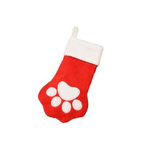 Wool Paw <b>Stocking</b> Fashionable Large Hanging for Pets Bulk Paw Shaped <b>Christmas</b> <b>Stocking</b> - Product Image 5