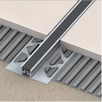 Joints de dilatation en plastique de 10 mm, profilés de jointure en PVC pour carrelage céramique