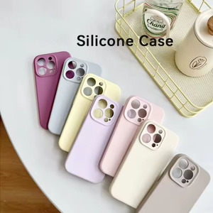 Coque <span class=keywords><strong>de</strong></span> <span class=keywords><strong>téléphone</strong></span> en silicone liquide souple antichoc et durable pour iPhone 16 15 14 13 Pro Max Plus – Vente en gros usine - Product Image 1