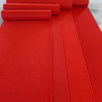 Tapis Rouge Moderne de 5 mm et 7 mm d'Épaisseur pour Salle de Mariage, Rouleaux de Tapis Rouge pour Mariage et Hôtel