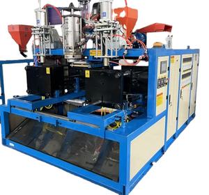 Hdpe plastik şişe üfleme makinesi çift istasyon şişe üfleme makinesi 20 l yarı otomatik tip şişe üfleme makinesi - Product Image 1