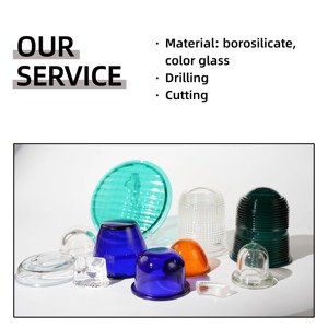 Colori su misura forma di luci di avvertimento a prova di esplosione modellate e luci di pista dell'aeroporto copertura della lampada di <span class=keywords><strong>vetro</strong></span> - Product Image 5