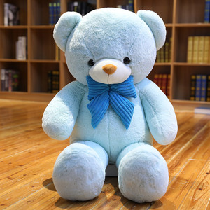 Blue Teddy Bear Stuffed Animal Doll Soft Cute Bear Plush Toy Presente dos namorados de aniversário para crianças Amigo Urso Plush Pillow - Product Image 6