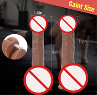 Hale Hearty Homme XL Femme Gode en silicone liquide 8 fréquences Vibration télescopique Chauffage Étanche Écologique Sans fil