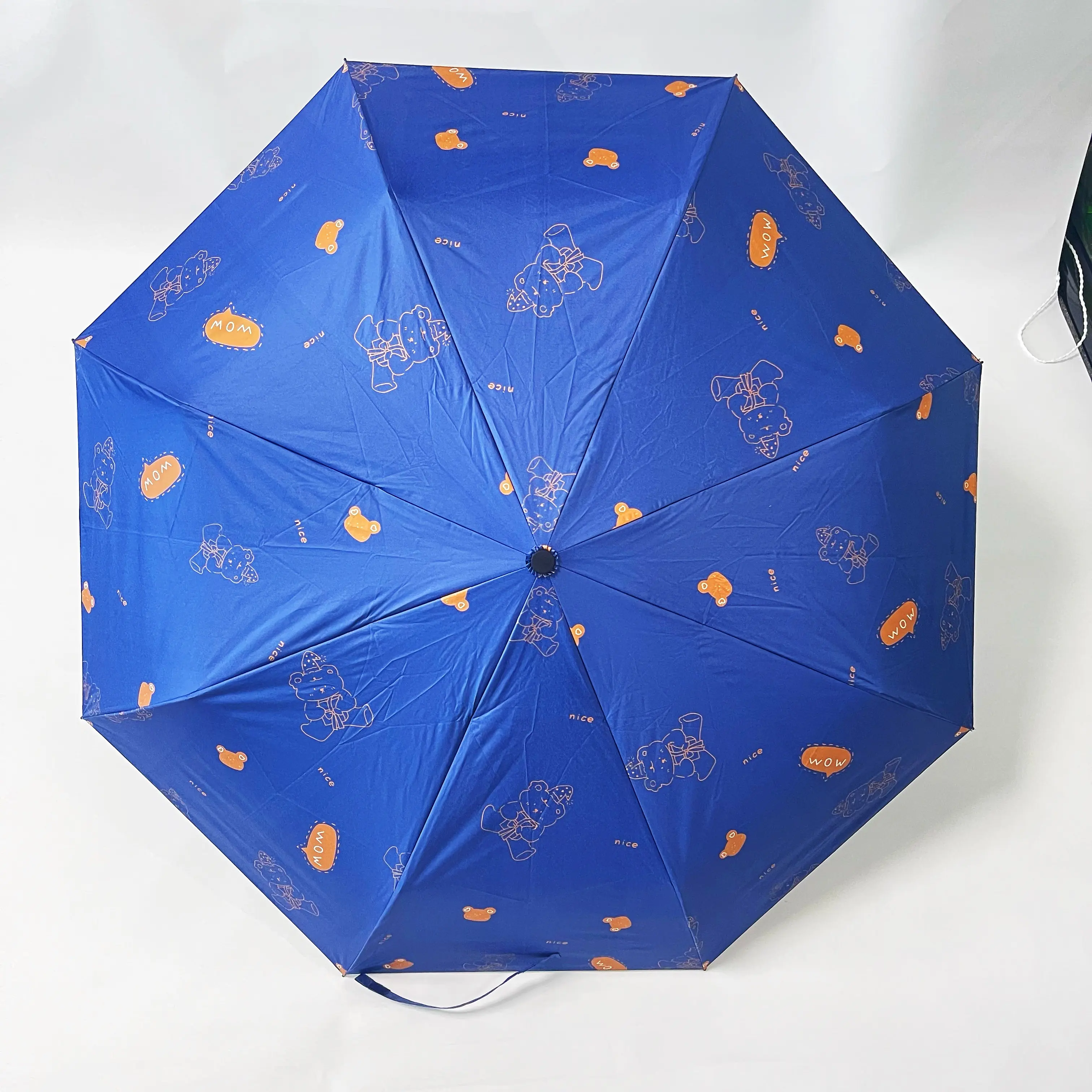 Rain Women Windproof Durable 5 Folding Sun Umbrellas Portable Sunscreen Female Parasol Umbrella