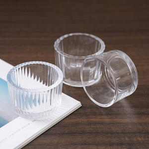 Custom Massage Mini <strong>Candle</strong> Jars <strong>Glass</strong> Round Empty Wide Mouth Clear <strong>Candle</strong> Containers With Box - Product Image 4