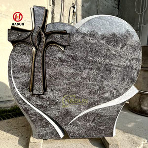 Надгробный памятник гранитная Каменная Скульптура розы и крест с кладбищем цветы - Product Image 5