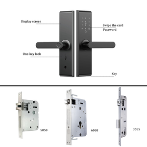 Parmak İzi Akıllı Kapı Kilidi Şifre IC Kart Anahtar APP Kontrolü Ahşap/Paslanmaz Çelik Kapılar için TTlock Akıllı Kilit - Product Image 5