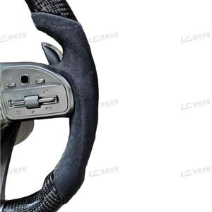 Volant en fibre de carbone personnalisé avec écran LED pour Mercedes Benz C63 W213 C43 A45 G63 <span class=keywords><strong>AMG</strong></span> Style sport racing Garantie 1 an - Product Image 3