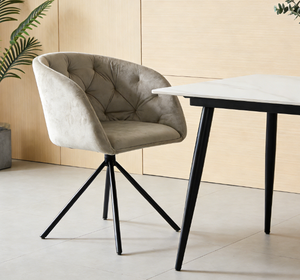 Silla <span class=keywords><strong>de</strong></span> Comedor Giratoria <span class=keywords><strong>de</strong></span> Terciopelo <span class=keywords><strong>de</strong></span> Lujo Moderno, Silla <span class=keywords><strong>de</strong></span> Cocina y Restaurante Giratoria <span class=keywords><strong>de</strong></span> 180 Grados, <span class=keywords><strong>Sillas</strong></span> <span class=keywords><strong>de</strong></span> Comedor Tapizadas - Product Image 4