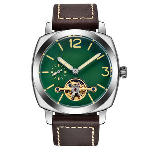 Montres mécaniques de luxe automatiques OEM pour hommes, bracelet en cuir, boîtier de 24 mm, marque Miyota, très demandées - Product Image 5