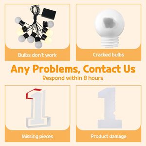 ชุดซุ้มลูกโป่งไฟ LED ปรับแต่งได้สูง4ฟุตสำหรับตกแต่งวันเกิดและงานครบรอบใช้ในบริษัทกลางแจ้ง - Product Image 2