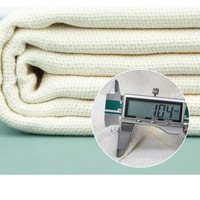 Tissu de tufting blanc brodé en coton avec support en poly pour tapis, tissu de tufting primaire pour pistolet de tufting