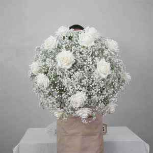 ขายส่งช่อดอกไม้สีขาวหรูหราสำหรับตกแต่งงานแต่งงาน ฉากหลังดอกยิปโซฟิลลา สำหรับตกแต่งงานอีเว้นท์ - Product Image 3