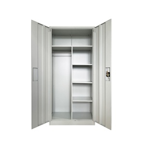 Armoire en acier moderne à 2 portes pour le personnel de bureau, l'école et la salle de sport - Armoire en acier pour chambre à coucher, placard, casier pour le rangement de la chambre - Product Image 6