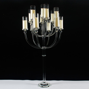 Luxury Wedding Tall Stand Crystal <b>Candle</b> Holder Table Decoration 9 Arms 13 Arms K9 Crystal Candelabra for Wedding - Product Image 6