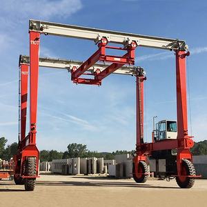 40-60 톤 유압 엔진 PLC 제어 모터 기어 베어링 고무 타이어 갠트리 크레인 - Product Image 3