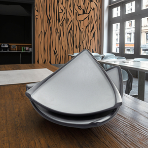 Placa triangular <span class=keywords><strong>de</strong></span> melamina <span class=keywords><strong>de</strong></span> estilo japonés, suministro dorado, venta al por mayor - Product Image 3