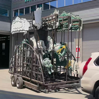Manège portable pour enfants et adultes, carrousel extérieur pour parc d'attractions mobile, à vendre