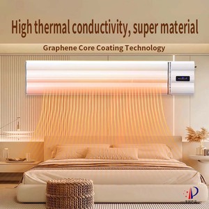 Calefactor Eléctrico Inteligente para Yoga, Blanco, de Lujo, Elegante, Estético, Corrugado, Tipo Villa, Panel de Calefacción Radiante por Infrarrojos Lejanos - Product Image 2