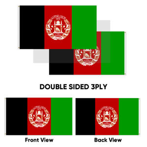 Vente en gros 3x5In Afghanistan Drapeau à trois couches Polyester 68D et 100D Personnaliser tous les drapeaux nationaux Transport rapide - Product Image 2