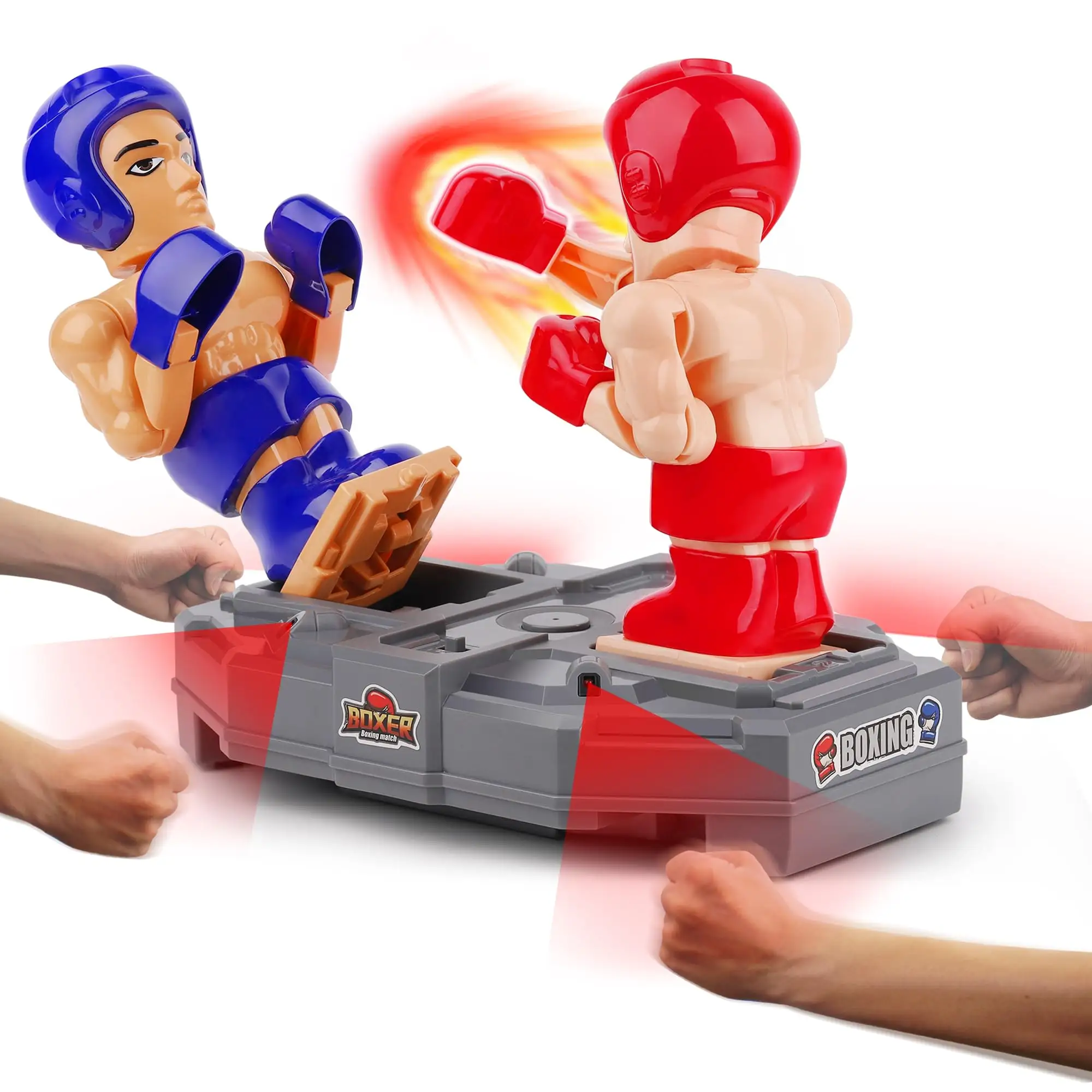 Brinquedos de boxe eletrônico atacado RC Robôs de luta Jogos de tabuleiro Bota de luta Boxer interativo para jogos de festa