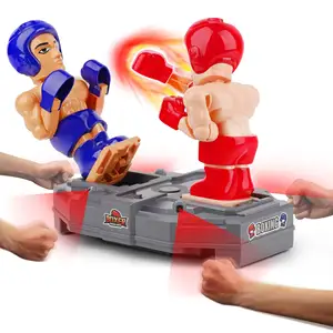 批发电子拳击玩具遥控战斗机器人棋盘游戏摔跤战斗机器人互动拳击拳击派对游戏