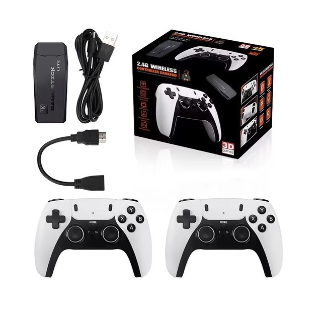 2025 M15 Ultra Retro Game Stick 4K 3D Player 2.4Ghz Wireless 2.4Ghz Gamepad Handheld Arcade TV Home Video Console FC GB GBC MD