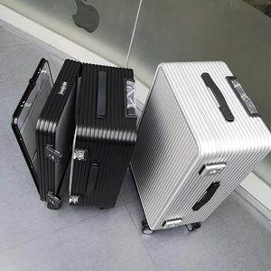 Valise à roulettes en aluminium pleine longueur, 20-24-30 pouces, unisexe, ouverture frontale, étanche, antivol, serrure TSA, valise d'affaires - Product Image 5