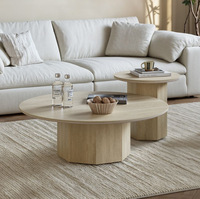 Meubles simples, table basse Moon, salon, usage domestique minimaliste