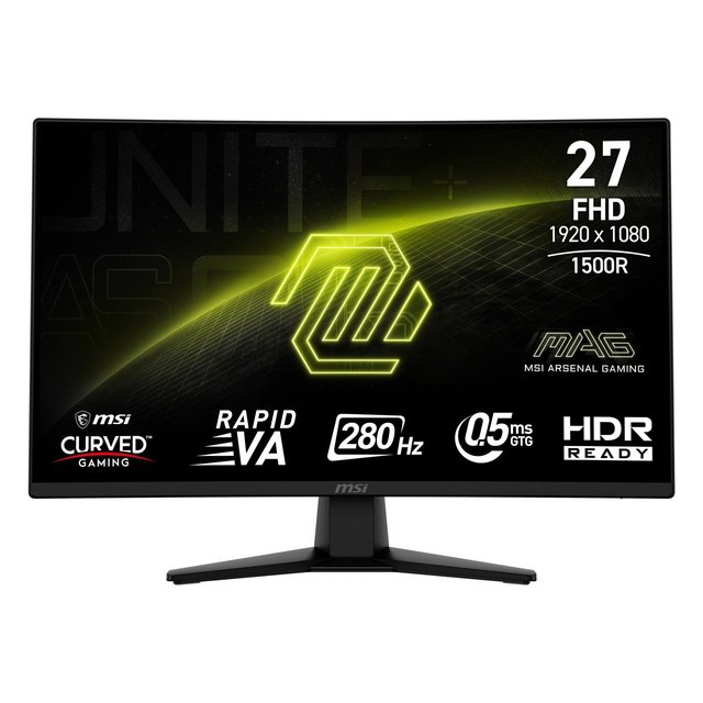 27" LED Monitor (1920x1080 Full HD 280Hz 0.5ms Response Time VA Panel ) MAG 274CXF Curved Black