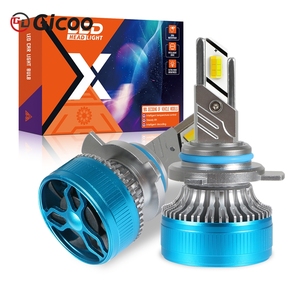 GICOO K30 Faros LED de Alta Potencia H4 H7 Tricolor con Control por APP 3000K-5500K H4 H7 LED H1 H11 HB3 HB4 9012 Bombillas LED para Auto - Product Image 3