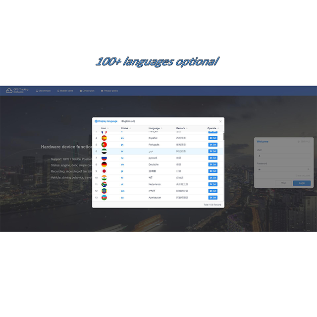 GPS Tracking Software for GPS tracker with Interactive Commands Function Fleet Management Platform for Truck Car Motorcycle