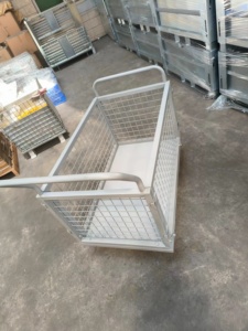 Transport personnalisé emballage plat chariots à benne basculante pliable chariot cage chariots à main cart150kg-300kg à rouleaux - Product Image 5