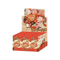 Vente en gros Authentique POPMART DIP for Fun Blind Box Happy Teasing Series Porte-clés en peluche Jouet Cadeau