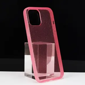 Glitter Bling darbeye kılıfları yumuşak TPU silikon temizle kapak iPhone için kılıf 14 13 12 11 Samsung Huawei LG Xiaomi OPPO