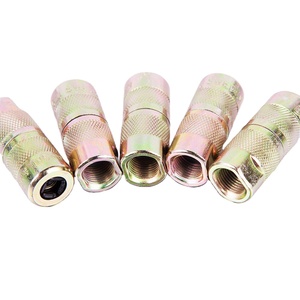 Coupleurs d'injection étanches en acier avec embouts de graissage dorés pour l'arrêt de l'eau dans les systèmes de construction à bulles - Product Image 2