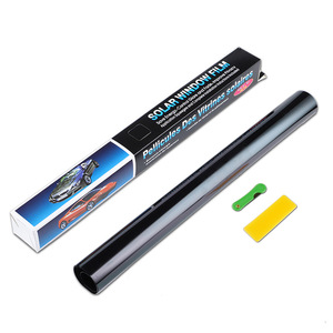 Film teinté pour vitres de voiture BK 50cm, film solaire teinté, protection UV, noir S <span class=keywords><strong>D</strong></span>, protection de la vie privée, 1 pli, teinture, vente en gros - Product Image 1